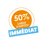 Logo 50% crédit d'impôt